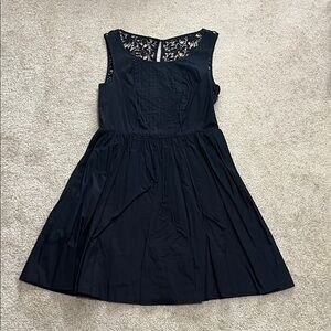 Anthropologie Black Crochet Lace Dress